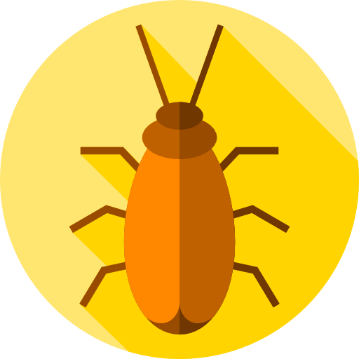 cucaracha Flat Circular Flat icono