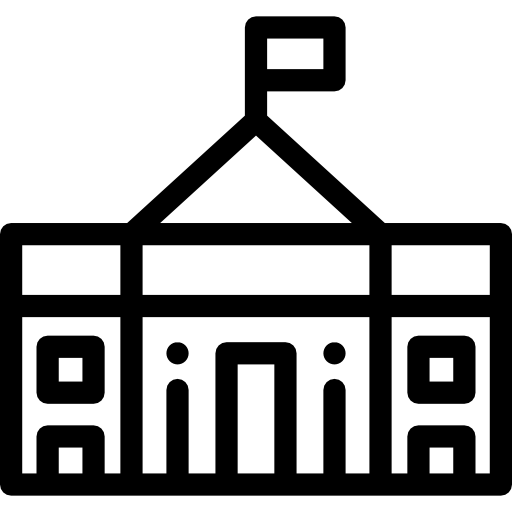 White house Detailed Rounded Lineal icon