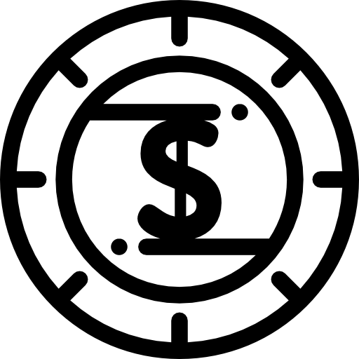 dollaro Detailed Rounded Lineal icona