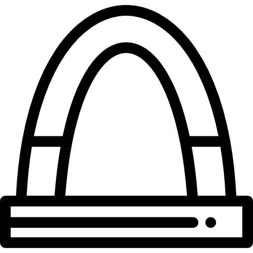 Łuk bramy Detailed Rounded Lineal ikona