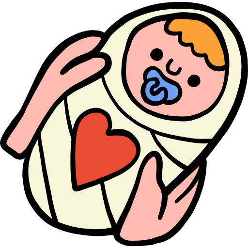 baby Hand Drawn Color icon