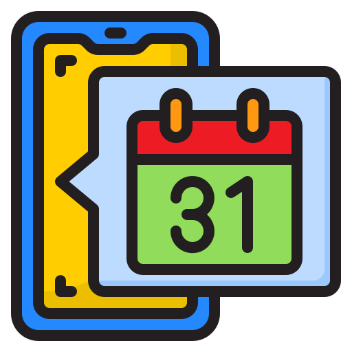 kalender srip Lineal Color icon