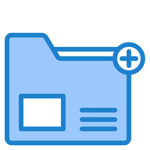 Folder srip Blue icon