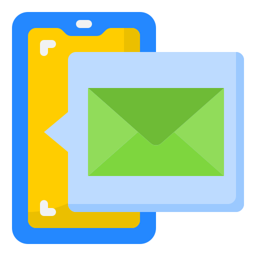 e-mail srip Flat icoon