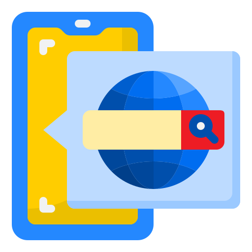 Search engine srip Flat icon