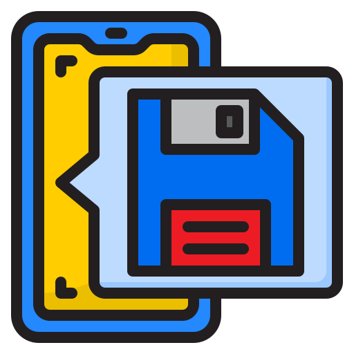 disquete srip Lineal Color icono