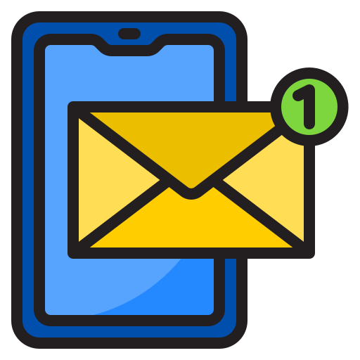 email srip Lineal Color icon