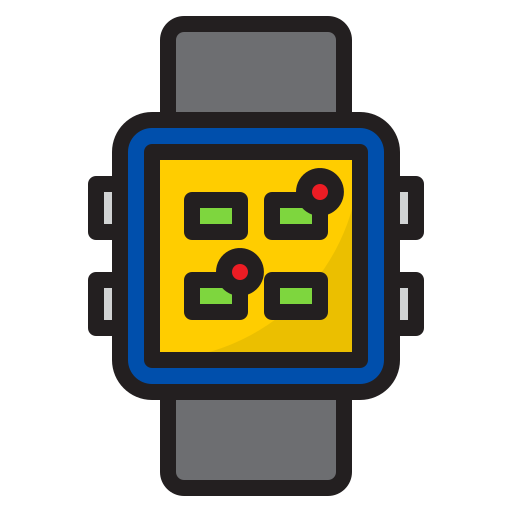 smartwatch app srip Lineal Color icon