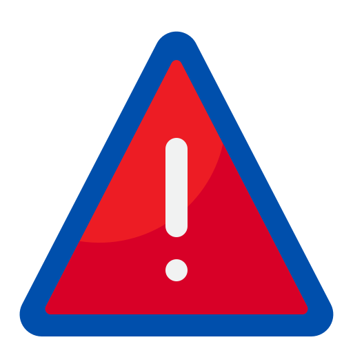 znak ostrzegawczy srip Flat ikona