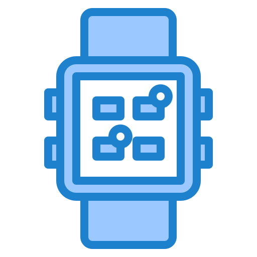 Smartwatch app srip Blue icon
