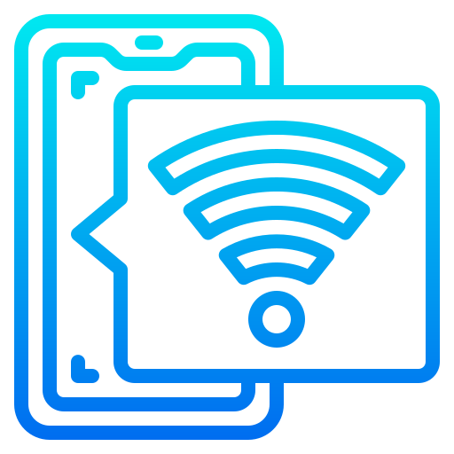 Wifi signal srip Gradient icon
