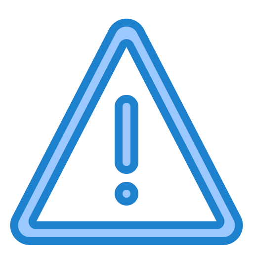 경고 표시 srip Blue icon