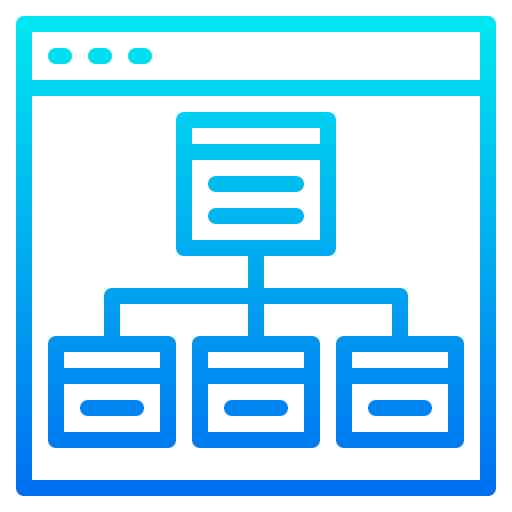 Diagram srip Gradient icon