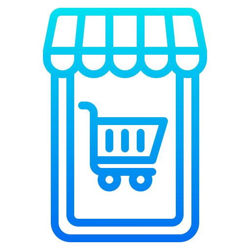 e-commerce srip Gradient icon