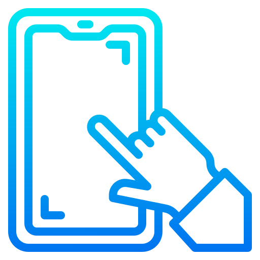 Smartphone srip Gradient icon