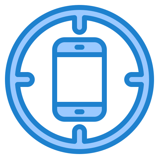 smartphone srip Blue icon