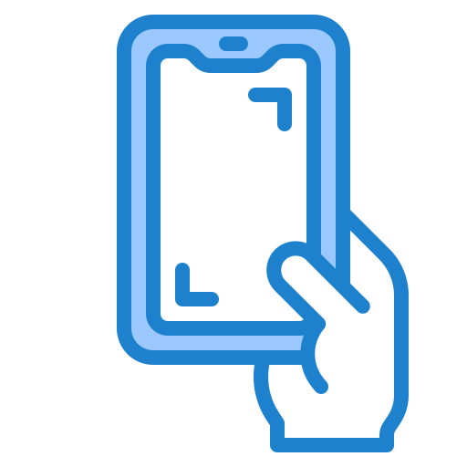 smartphone srip Blue Ícone