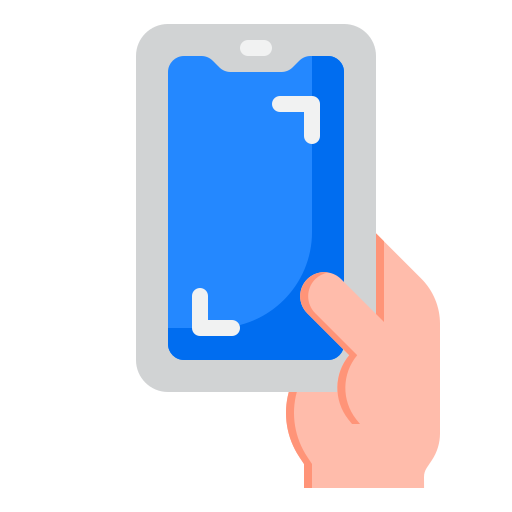 Smartphone srip Flat icon
