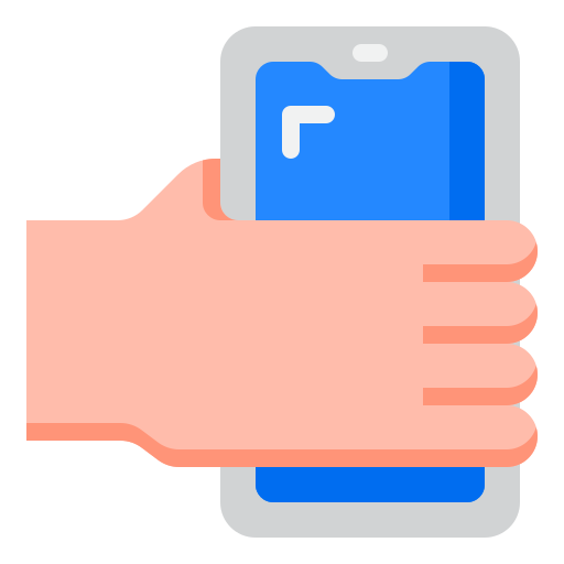 smartfon srip Flat ikona