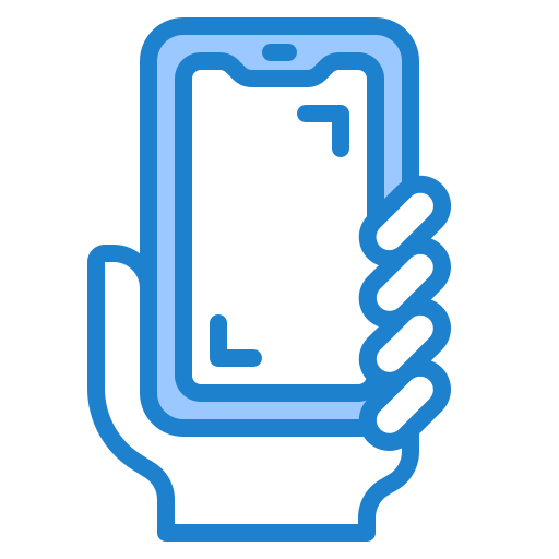 téléphone intelligent srip Blue Icône