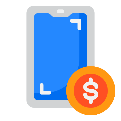 Мобильный платеж srip Flat иконка