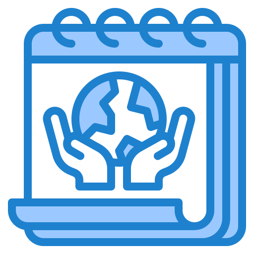 달력 srip Blue icon