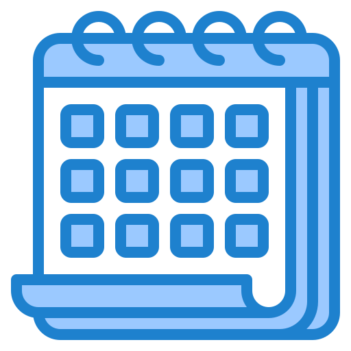 カレンダー srip Blue icon