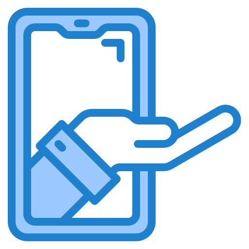 smartphone srip Blue icona