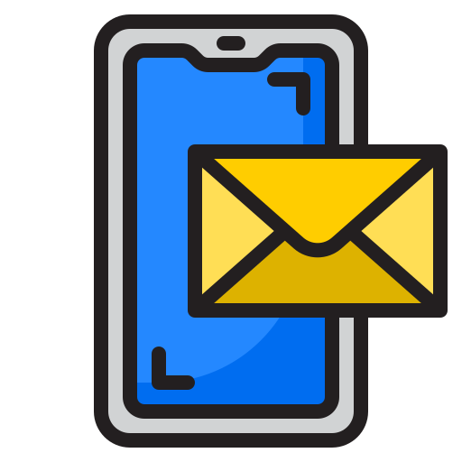 Mail srip Lineal Color icon