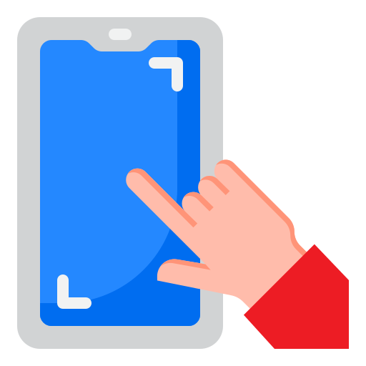 smartfon srip Flat ikona