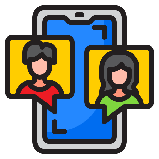 Smartphone srip Lineal Color icon
