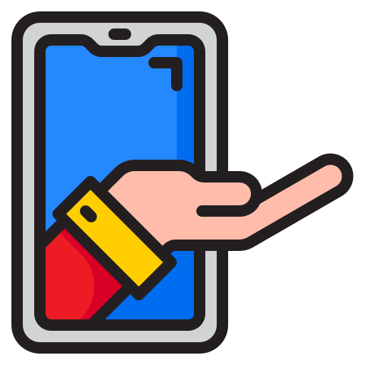 Smartphone srip Lineal Color icon