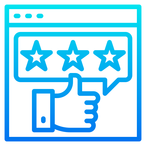 Rating srip Gradient icon