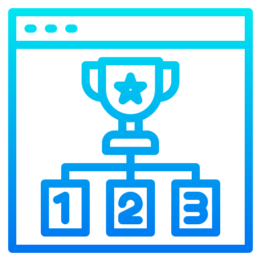 Trophy srip Gradient icon