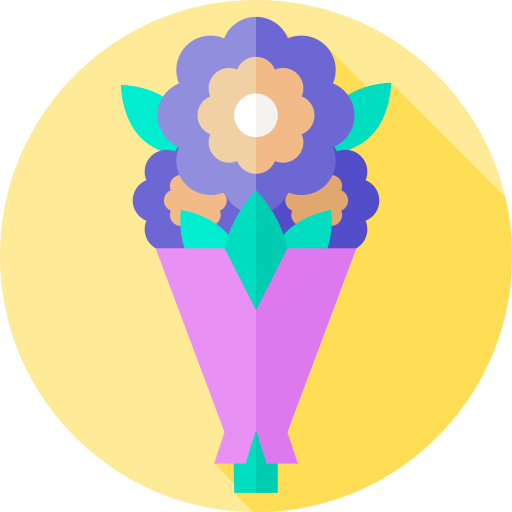 fiori Flat Circular Flat icona