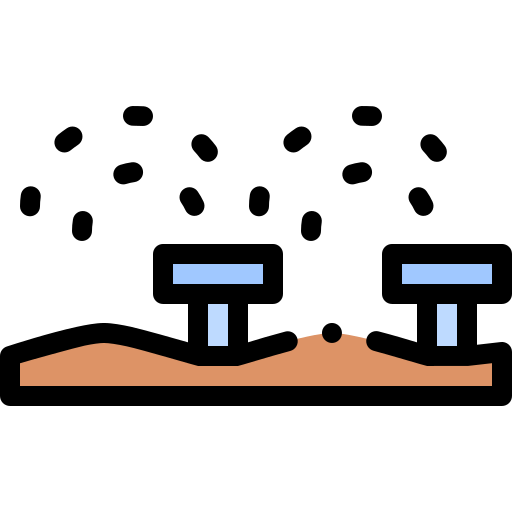 sprinkler Detailed Rounded Lineal color icon