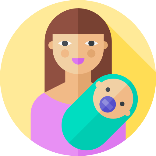 Mother Flat Circular Flat icon