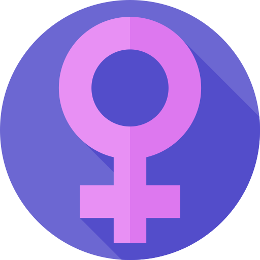 Female Flat Circular Flat icon