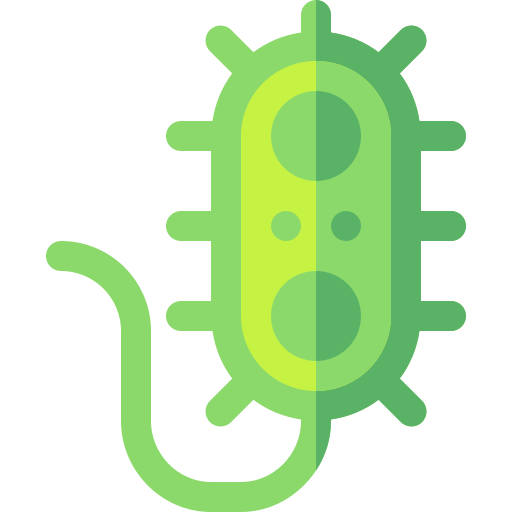 bacteriën Basic Rounded Flat icoon