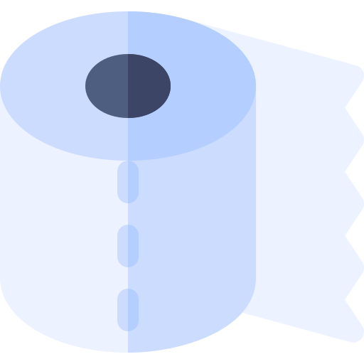 Toilet paper Basic Rounded Flat icon