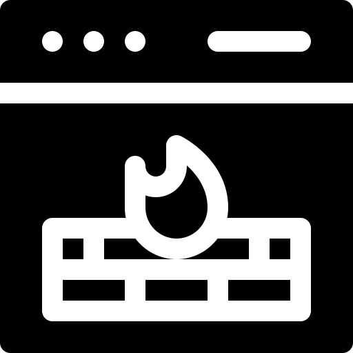 firewall Basic Rounded Filled Ícone