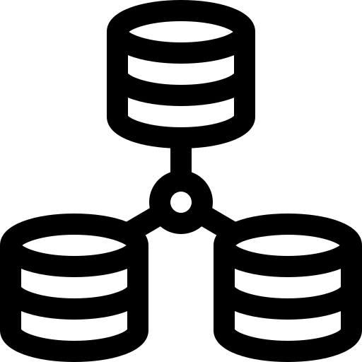 base de données Basic Rounded Lineal Icône