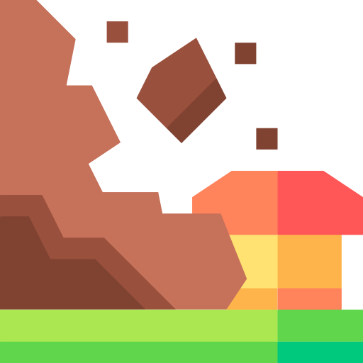 Landslide Basic Straight Flat icon