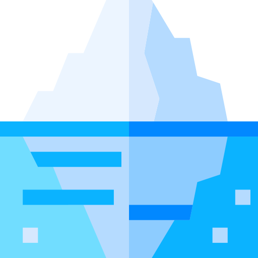 Iceberg Basic Straight Flat icon