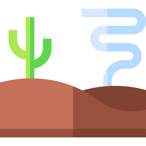 모래 폭풍 Basic Straight Flat icon