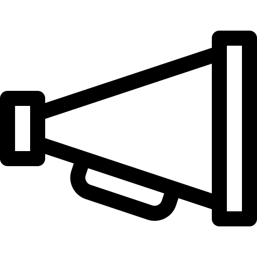 megafon Basic Rounded Lineal ikona