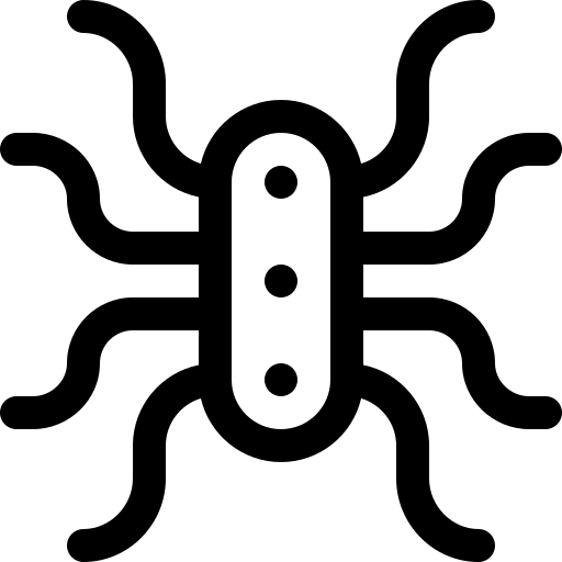 micro-organisme Basic Rounded Lineal icoon