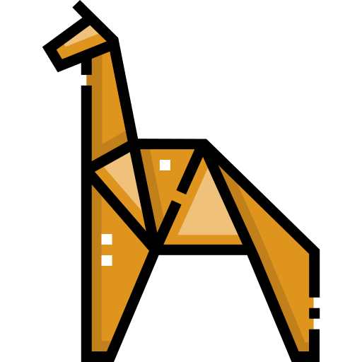 Жирафа Detailed Straight Lineal color иконка