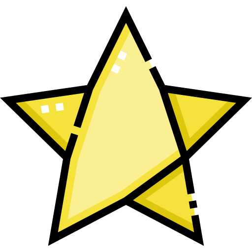 星 Detailed Straight Lineal color icon