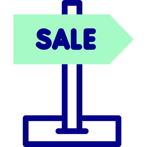 Sale sign Detailed Mixed Lineal color icon